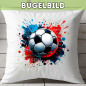 Preview: Bügelbild Fussball rot